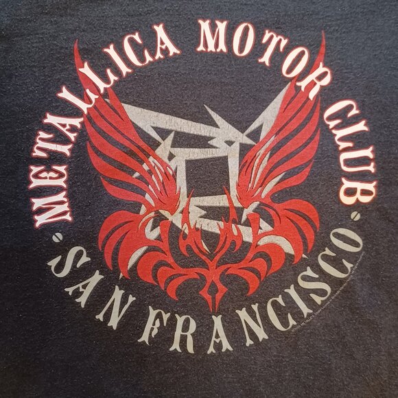 2005 Hanes Heavyweight Metallica Motor Club San Francisco Black T-Shirt Adult L - Picture 3 of 9